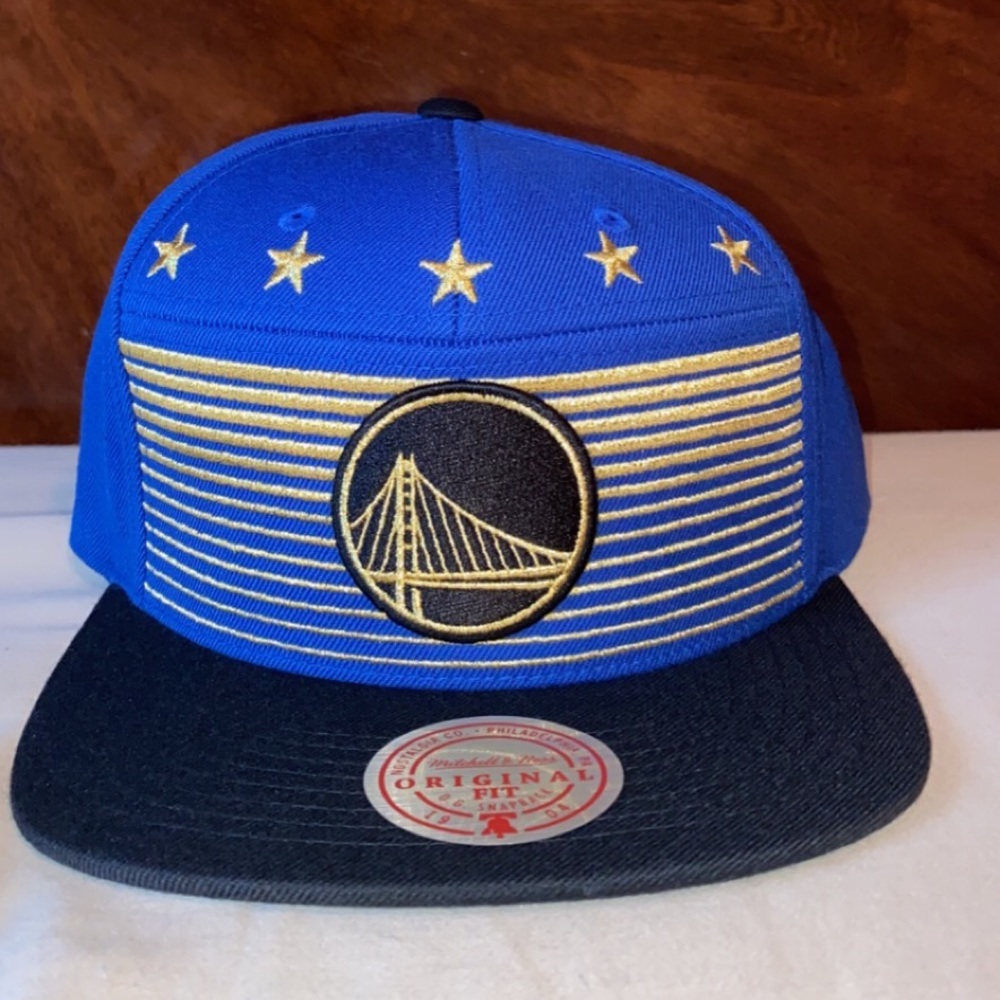 Golden State Warriors SnapBack Mitchell & Ness Hat NWT Never Worn